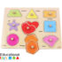 shapes wooden peg puzzle printed board 1