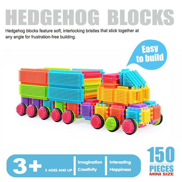 Hedgehog Bristle Mini Blocks (150 Pieces)