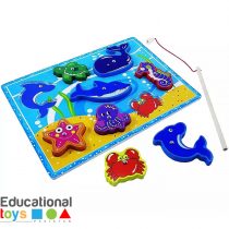 Wooden 3D Magnetic Fishing Game