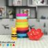 baby stacking blocks with bee rattle 10 pieces 3