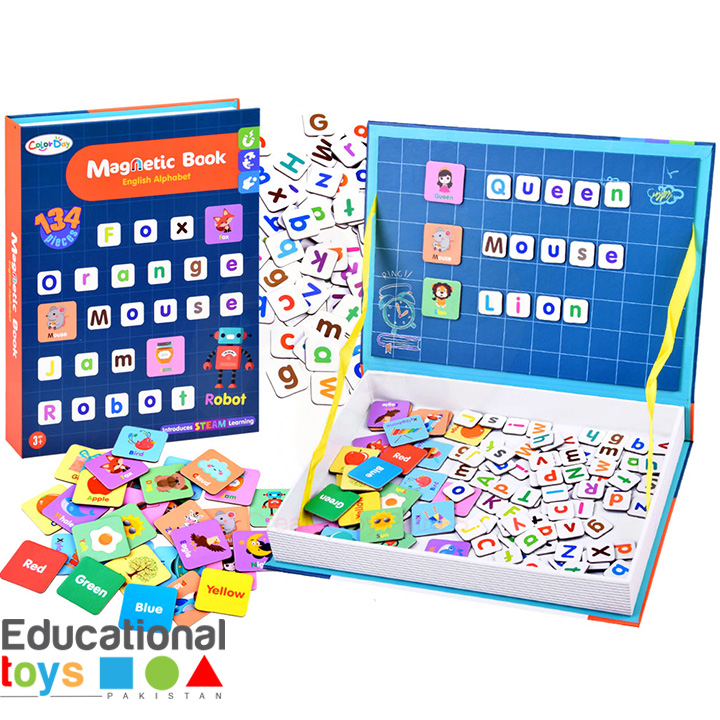 Magnetic Book Alphabets (134 pieces) -box slightly damaged