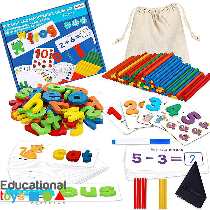 2 in 1 Spelling and Mathematics Learning Kit