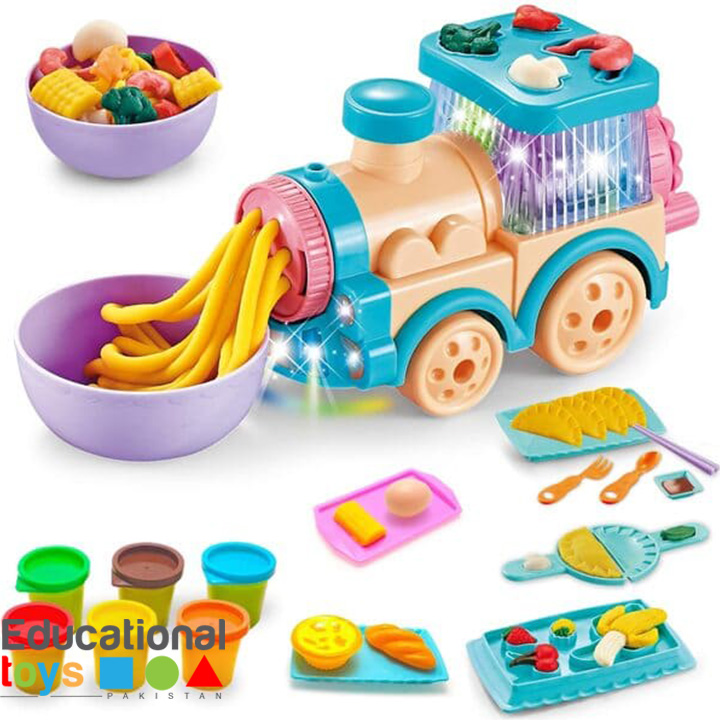 Train Playdough Noodle Machine (With Light and Music)