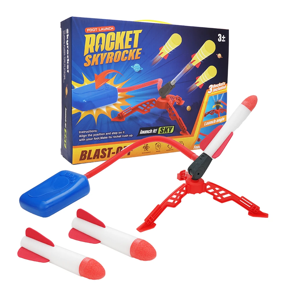 Toy Rocket Launcher for Kids – 3 Luminous Rockets