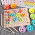 3 in 1 wooden magnetic fishing game and bead holder set 4