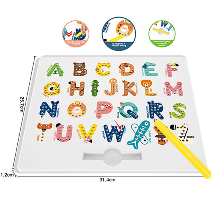 Magnetic Alphabet Tracing Board (Capital Letters)