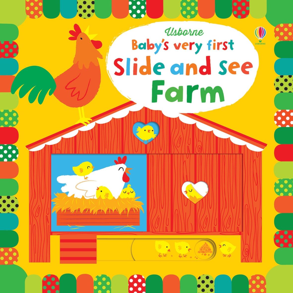 Usborne Baby’s very First Slide and See Farm (Board Book)