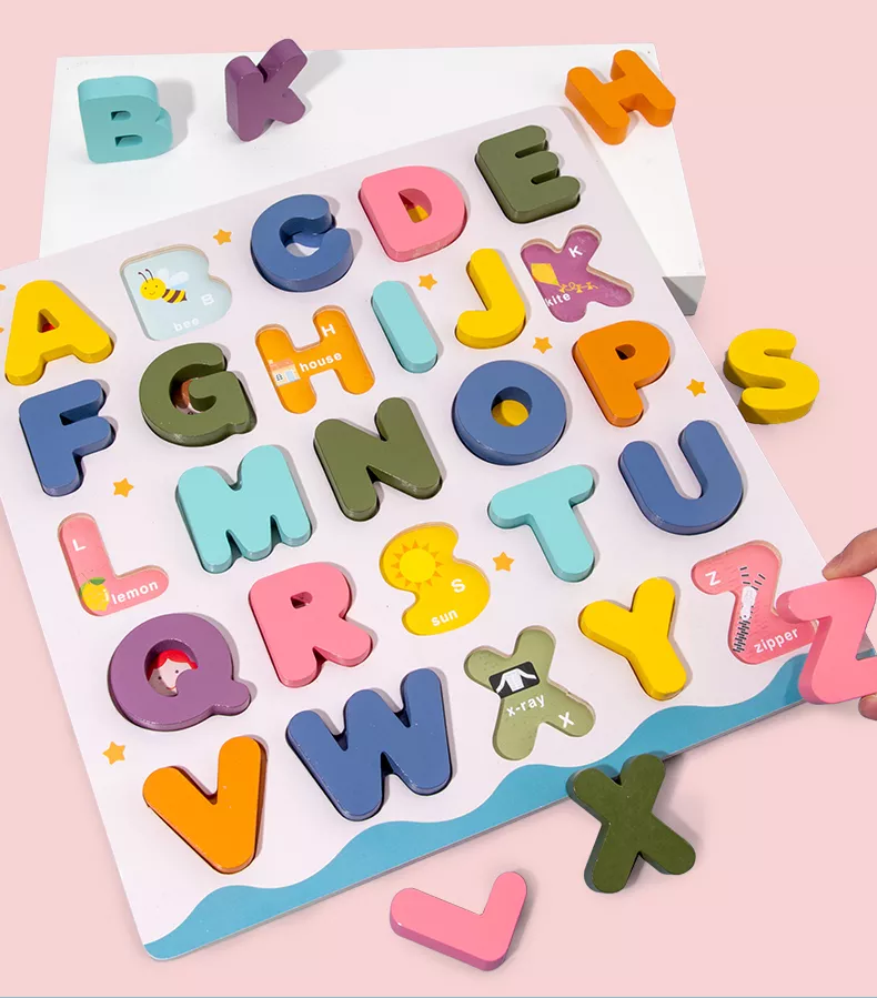 Chunky Wooden Alphabet Puzzle – Large