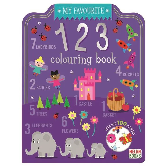 123 Colouring & Sticker Book