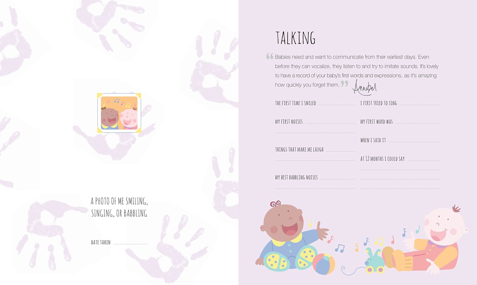 Baby’s First-Year Journal – Baby Record Book-7