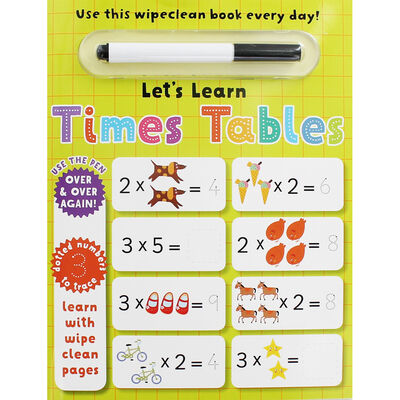 Let’s Learn Times Tables: Wipe Clean Activity Book