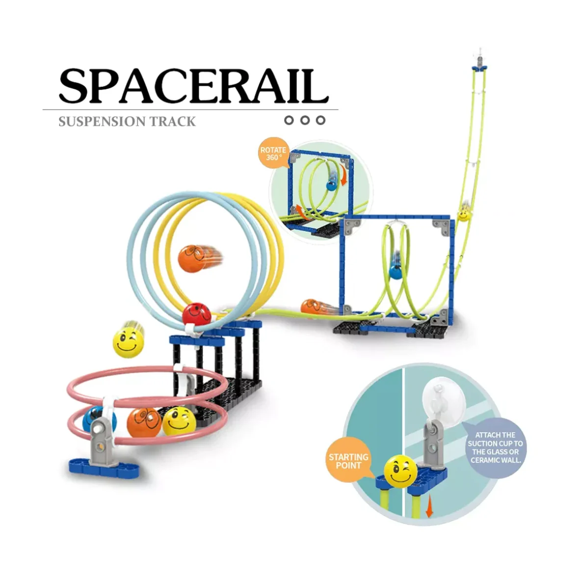 Space Rail Rotation Orbit – Marble Run