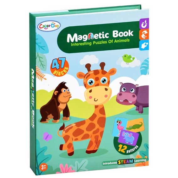 magnetic puzzle book animals