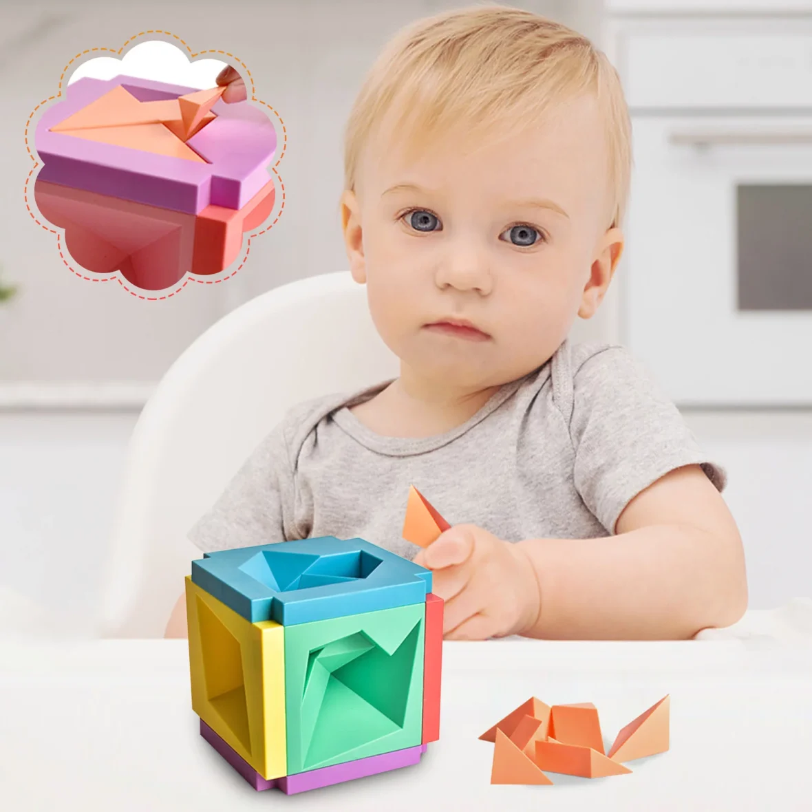 3D Tangram Puzzle Cube 3