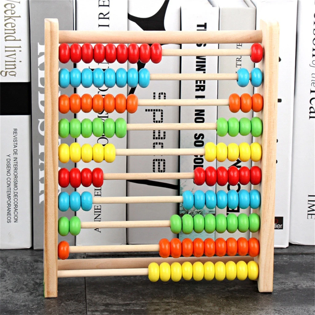 10 Row Wooden Abacus (slightly damaged)
