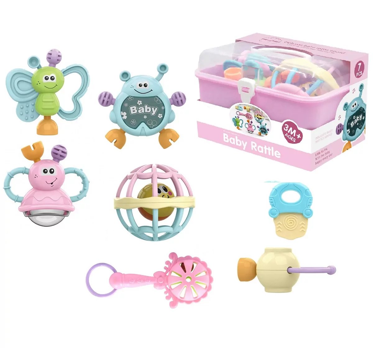 Baby Rattle Set – 7 Pieces