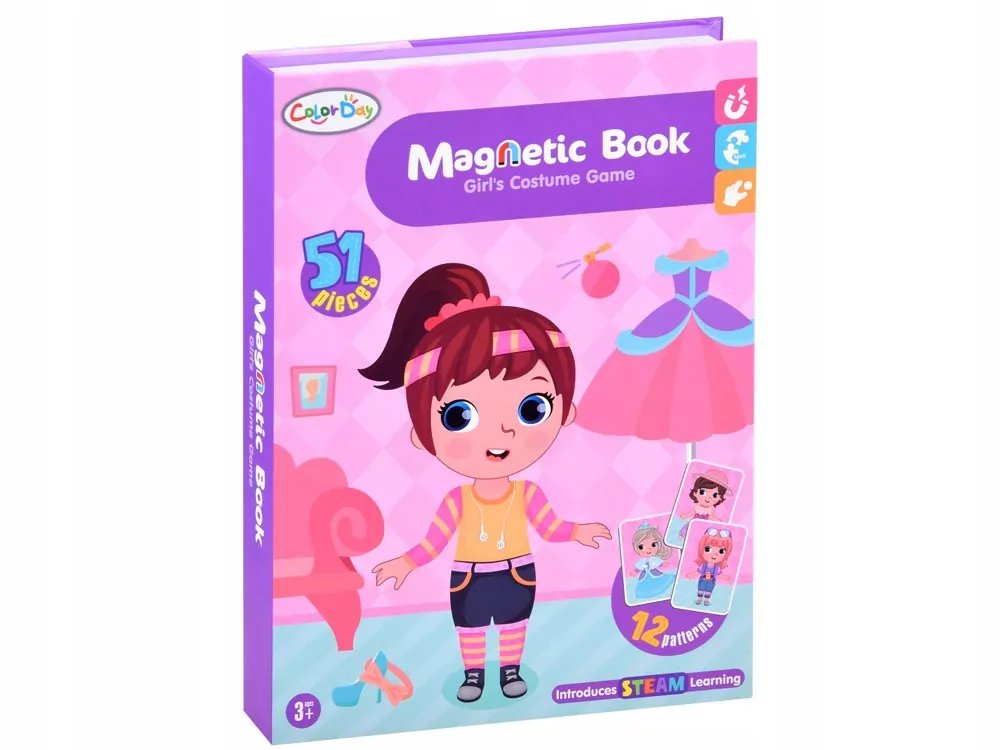 Magnetic Puzzle Book – Dress up (Girl)