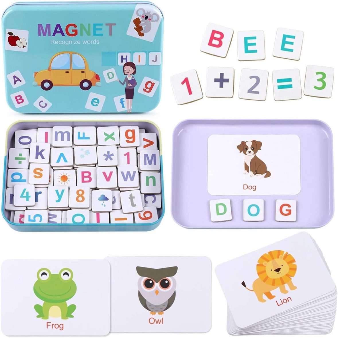 Magnetic Letter and Number Learning Set (Tin Box)
